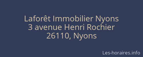 Laforêt Immobilier Nyons