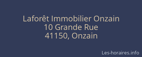 Laforêt Immobilier Onzain