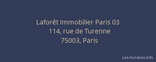 Laforêt Immobilier Paris 03