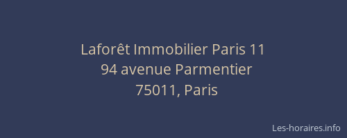 Laforêt Immobilier Paris 11