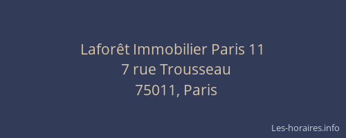 Laforêt Immobilier Paris 11
