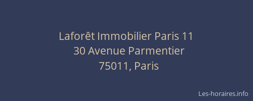 Laforêt Immobilier Paris 11