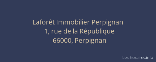 Laforêt Immobilier Perpignan