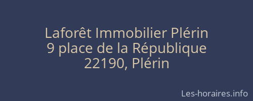 Laforêt Immobilier Plérin