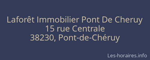 Laforêt Immobilier Pont De Cheruy