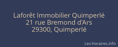 Laforêt Immobilier Quimperlé
