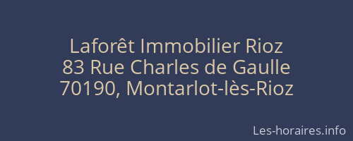 Laforêt Immobilier Rioz