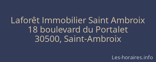 Laforêt Immobilier Saint Ambroix