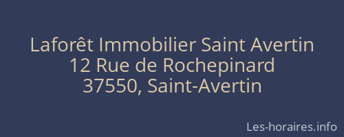 Laforêt Immobilier Saint Avertin