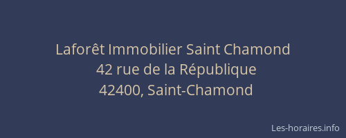 Laforêt Immobilier Saint Chamond