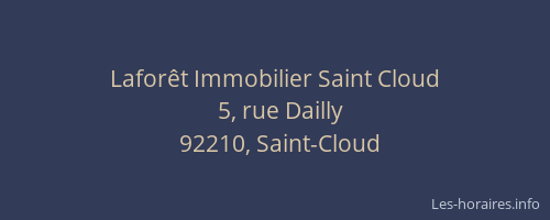 Laforêt Immobilier Saint Cloud