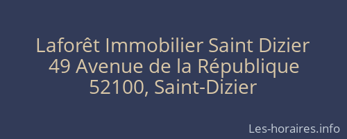 Laforêt Immobilier Saint Dizier
