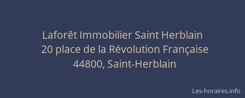 Laforêt Immobilier Saint Herblain