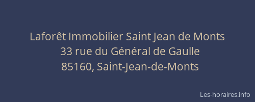 Laforêt Immobilier Saint Jean de Monts