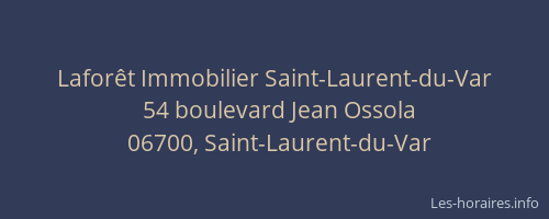 Laforêt Immobilier Saint-Laurent-du-Var