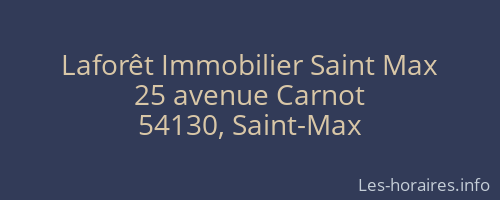 Laforêt Immobilier Saint Max