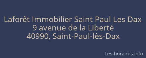 Laforêt Immobilier Saint Paul Les Dax