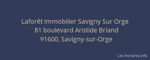 Laforêt Immobilier Savigny Sur Orge