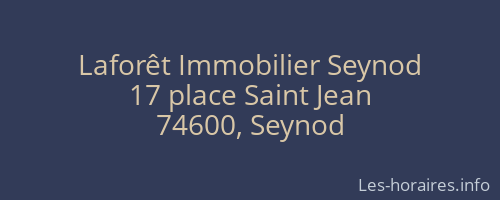 Laforêt Immobilier Seynod