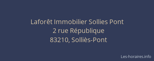 Laforêt Immobilier Sollies Pont