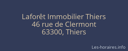 Laforêt Immobilier Thiers
