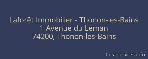 Laforêt Immobilier - Thonon-les-Bains