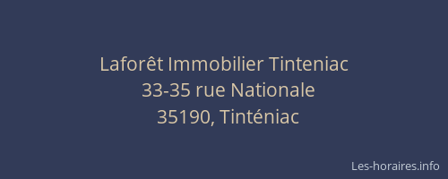 Laforêt Immobilier Tinteniac