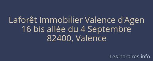 Laforêt Immobilier Valence d'Agen