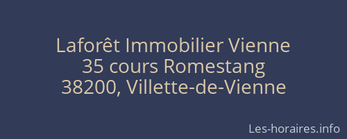 Laforêt Immobilier Vienne