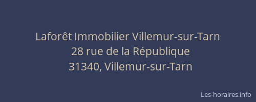 Laforêt Immobilier Villemur-sur-Tarn