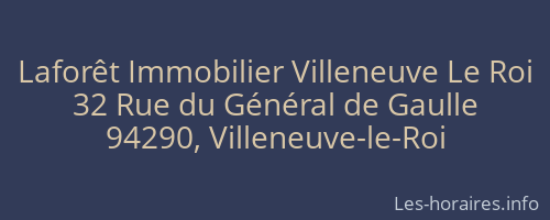 Laforêt Immobilier Villeneuve Le Roi