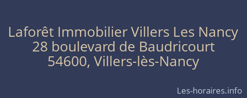 Laforêt Immobilier Villers Les Nancy