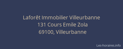 Laforêt Immobilier Villeurbanne