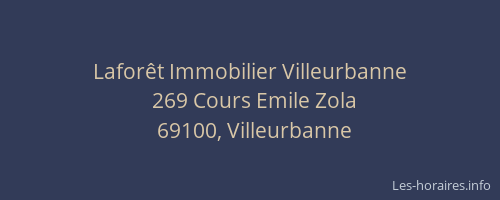 Laforêt Immobilier Villeurbanne