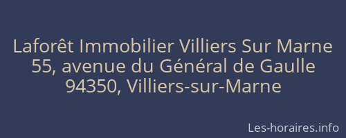 Laforêt Immobilier Villiers Sur Marne
