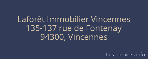 Laforêt Immobilier Vincennes
