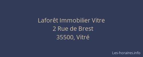 Laforêt Immobilier Vitre