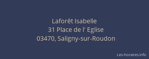 Laforêt Isabelle