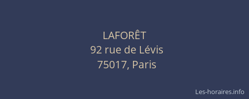 LAFORÊT