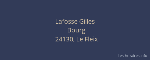 Lafosse Gilles