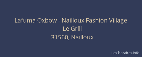 Lafuma Oxbow - Nailloux Fashion Village