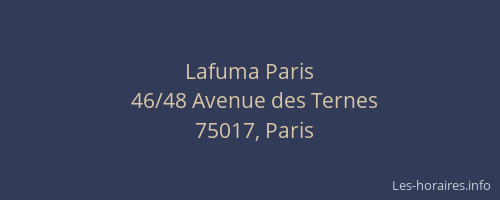 Lafuma Paris