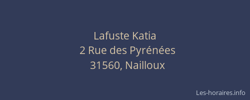 Lafuste Katia
