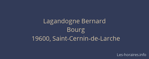 Lagandogne Bernard