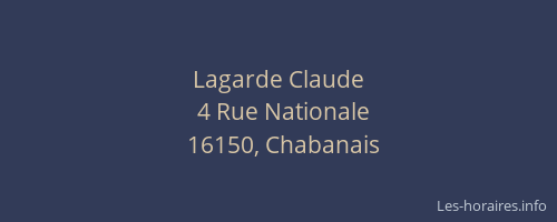 Lagarde Claude