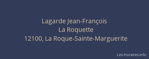 Lagarde Jean-François