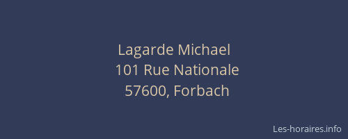 Lagarde Michael