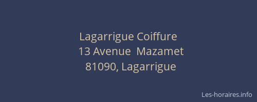 Lagarrigue Coiffure