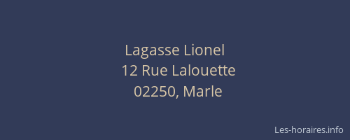 Lagasse Lionel