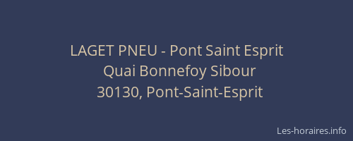 LAGET PNEU - Pont Saint Esprit